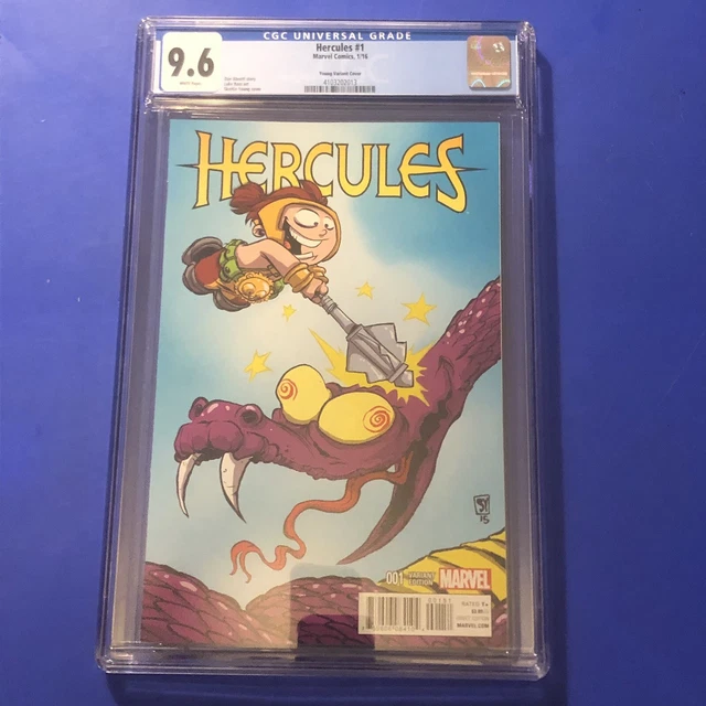 Hercules #1 Cgc 9.6 Skottie Young Variant 1st Kly’bn Skrull Secret Invasion 2015