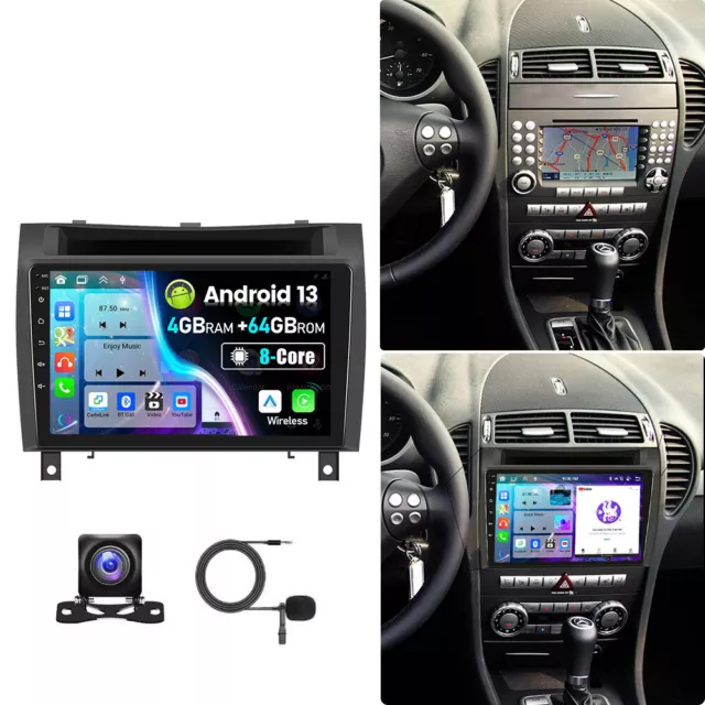 Für Mercedes Benz SLK Klasse R171 Autoradio 4G+64G Carplay Android 13.0 DSP GPS