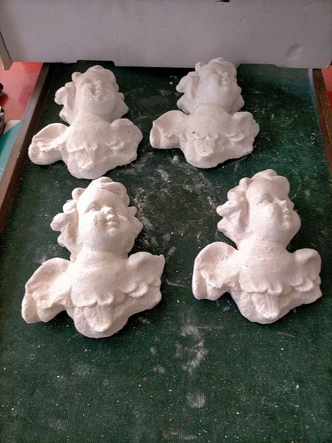 Moulage En Plâtre à Peindre - Motif Fleurs Et Pot - Artisanat Déco - 20 Cm