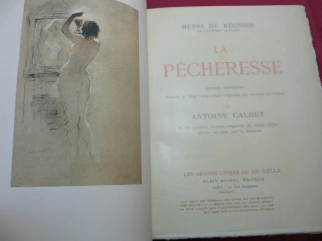 CURIOSA / Henri de Régnier LA PÉCHERESSE Tirage de tête n°40