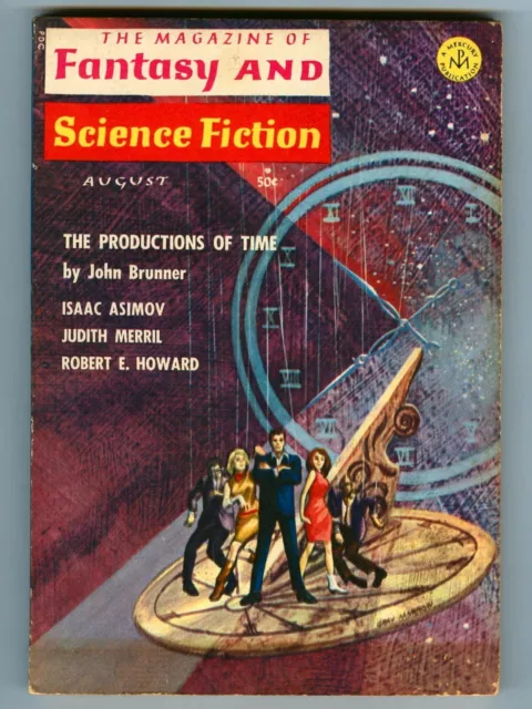 August 1966 Magazine of FANTASY & SCIENCE FICTION! Robert E. HOWARD John BRUNNER