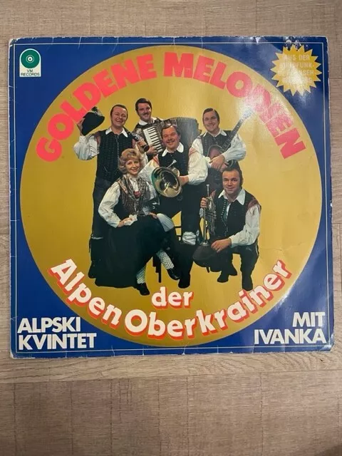 Alpen Oberkrainer Alpski Kvintet mit Ivanka Goldene Melodien VM Records Viny lLP