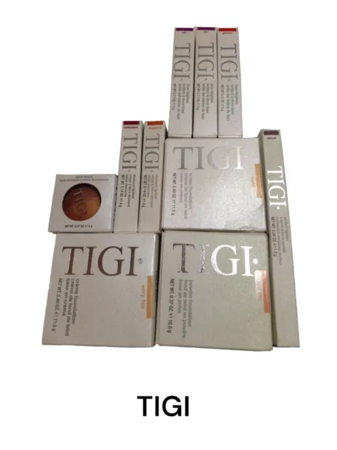 Lote de 10 cosméticos TiGi surtidos, seleccionados al azar, lee la descripción.