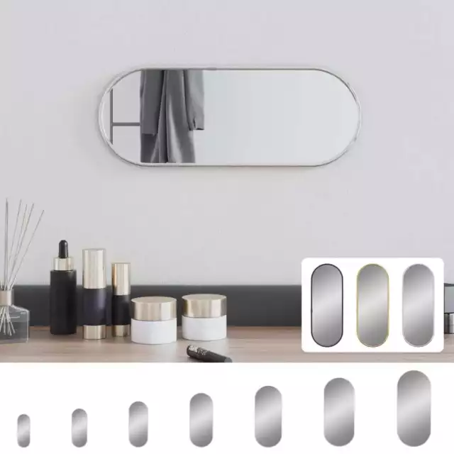 Miroir Mural Ovale Coiffeuse Salle de Bain Multicolore Multi-taille