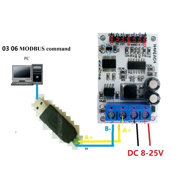 Nuovissimo modulo collettore analogico rilevamento segnale 45 30 15 mm Modbus