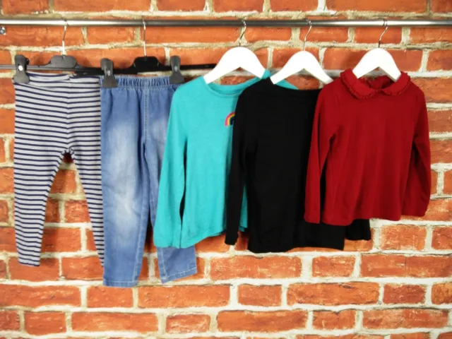 Girls Bundle Age 2-3 Years Mothercare Next H&M Jeans Leggings Top T-Shirt 98Cm