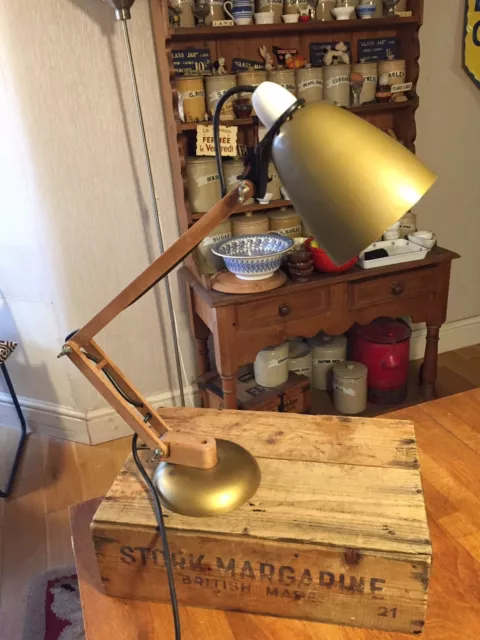 Vintage Maclamp Habitat Conran Mid-Century Desk Lamp – Gold - Retro! –
