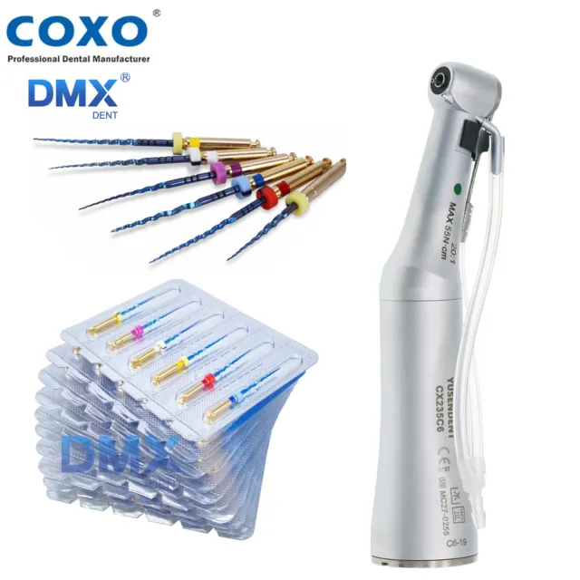 COXO C6-19 Dental 20:1 Implant Surgery Contra Angle Handpiece PT-Blue File Taper