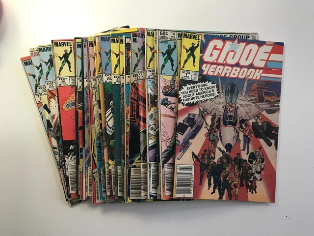 Lot of (21) UNGRADED G.I. Joe Comic Books 14-34  (includes Yearbook#1)