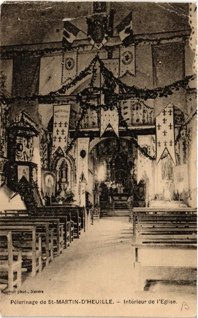 CPA AK Pelerinage de St-MARTIN-d'Heuille - Intérieur de l'Église (456418)