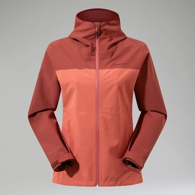BERGHAUS WOMENS ARNABY Waterproof Jacket Dk Red/Red RRP £150 New