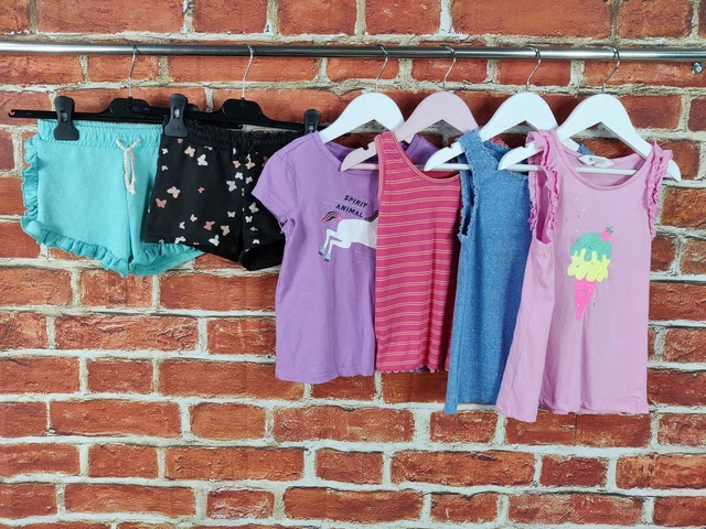 GIRLS BUNDLE AGE 4-5 YEARS NEXT GAP etc SHORTS VEST TOP TANK T-SHIRT KIDS 110CM