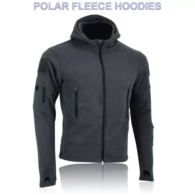 TACTICAL RECON FULL Zip Fleece Jacket Army Hoodie Security Police Hoody ...