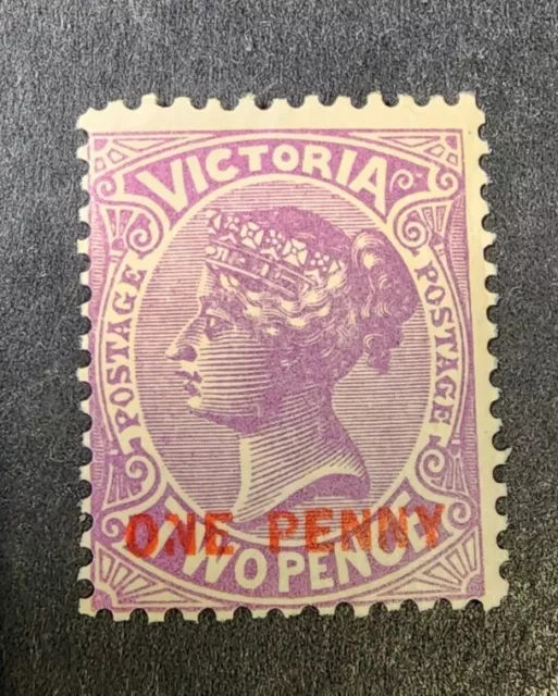 Victoria  1912  Surcharge 1d On 2d   Mint Hinged   G3