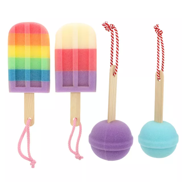 4Pcs Bath Sponge Body Sponge Kids Bath Sponge Bathing Shower Adult Children 3