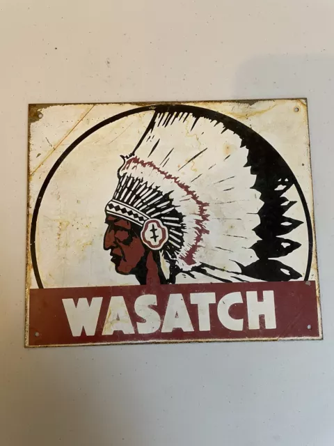 Vintage Wasatch Metal/Tin Sign