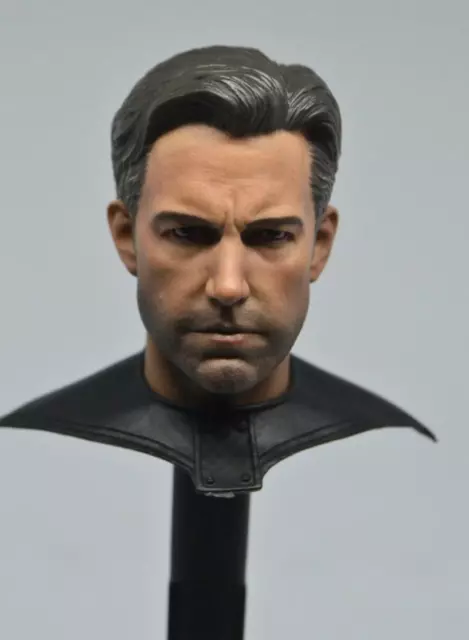 CUSTOM Ben Affleck Batman Bruce Wayne 1/6 Head Sculpt For 12" Body