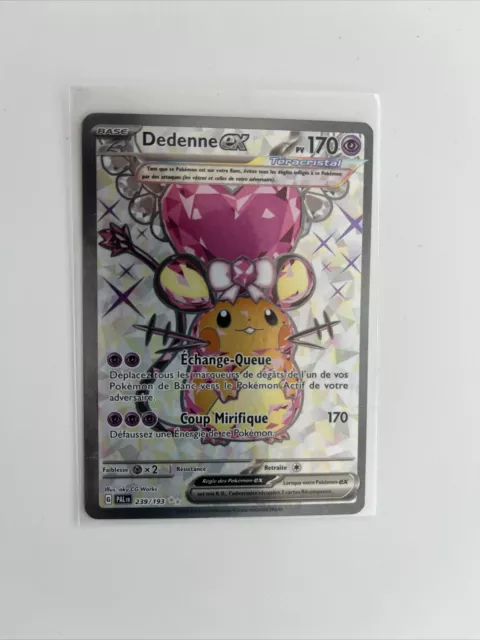 Carte Pokemon Dedenne EX FA 239/193 Ultra Rare Neuf