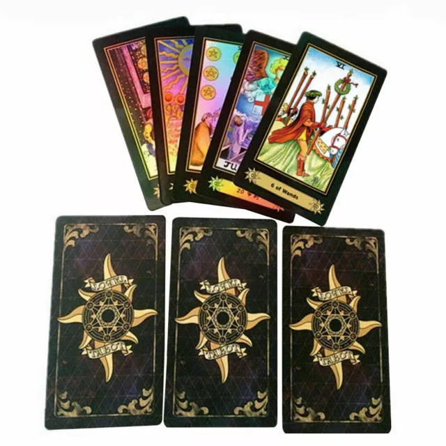 78-Card Tarot Cards Deck and Book Set for beginner with Guidebook For Party Game