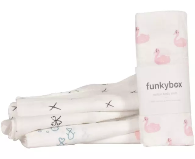 Baby Muslin Squares Muslins 100% Cotton Bib Diaper Nappy Luxury Insert Cloths