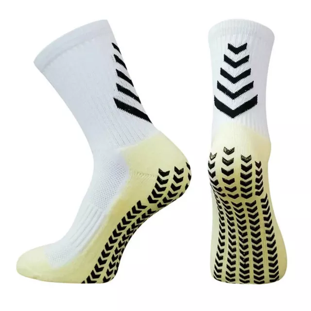 Calcetines de fútbol antideslizantes suaves transpirables para hombre correr fútbol calcetines de baloncesto