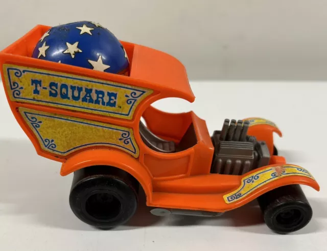 Vintage 1970 Mattel WIZZZER SPIN BUGGY T-Square with top