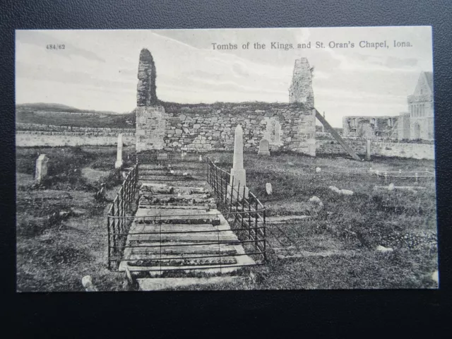 Scotland Mull ISLE OF IONA Tombs of The Kings - St. Oran's Chapel c1905 Postcard