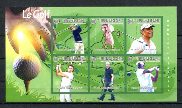 Guinea postfrischer Kleinbogen ungezähnt / Golf ......................... 2/2250