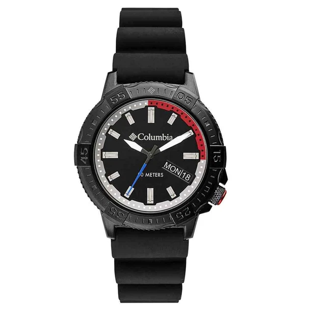 Columbia CSC03-001 da Uomo Picco Controllo Nero Silicone Polso