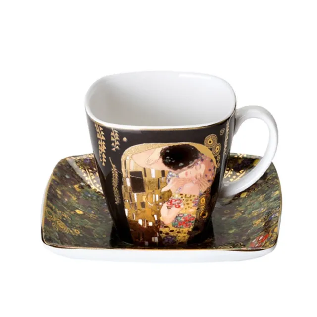 Gustav Klimt Espressotasse mit Untertasse Der Kuss 100ml Goebel Porzellan