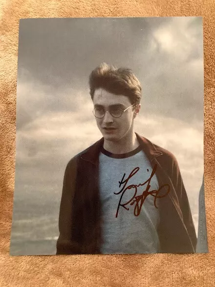 Signed Daniel Radcliffe Harry Potter Signed 8X10 Photo And The Half Blood Prince