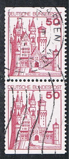 Bund 916 ZD C/D alte Fluoreszenz oben+unten geschnitten