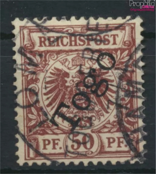 Togo (alemán. colonia) 6 usado 1897 emisión de sobrecarga (9519774