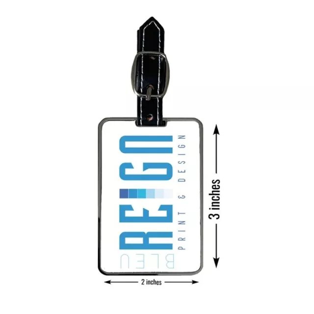 Personalized Custom Name Country Flag Luggage Tag 2