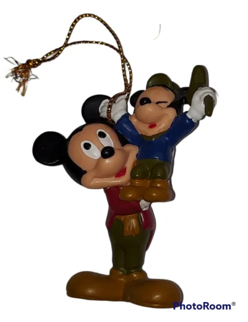 VTG1992 Avon Ornament Mickeys Christmas Carol Mickey Mouse Bob Cratchit Tiny Tim