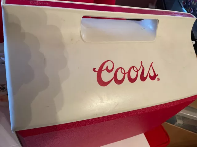 Vintage "Coors" 16 Quart Igloo Cooler Red