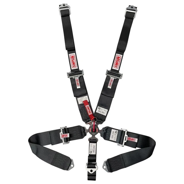 Simpson Safety 5Pt Harness System Cl P/D Hnr B/I Ind 55In Bk 29110Bkh
