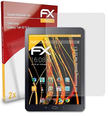 atFoliX 2x Film Protection d'écran pour Samsung Galaxy Tab S2 9.7 mat&antichoc