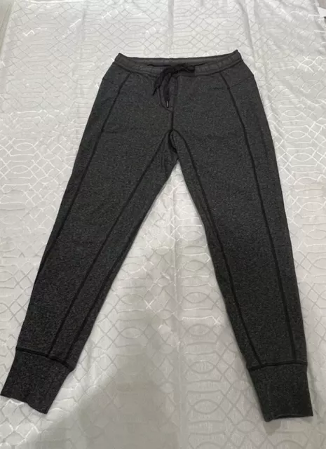 LULULEMON WOMENS WARM Down Jogger II *28 in Heathered Speckled Black Size  8 $75.00 - PicClick