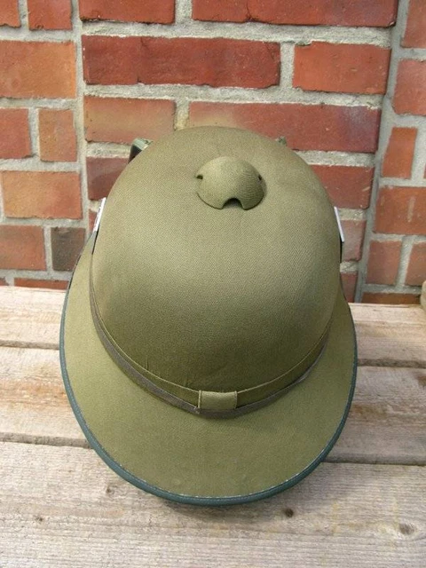 Tropenhelm Afrikakorps Wehrmacht DAK mit Staubschutz Brille 3
