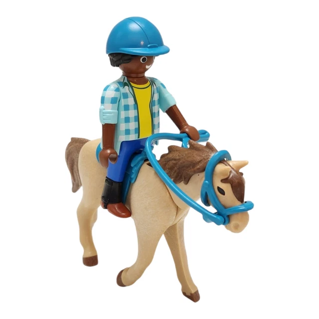PLAYMOBIL EQUESTRIAN RIDE Ethnic African American Country Horse 6.99