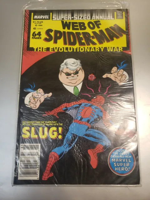 Web of Spider-man Annual #4 VF 8.0 Newsstand Marvel Comics 1988
