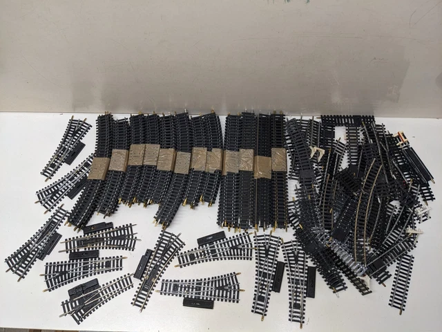 Aiguillages Manuels Jouef HO 4044 - 2 Pièces Droite, Rails En Acier Pour Réseau De Train