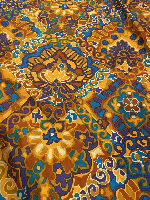 Vintage Psychedelic Larsen Design Covington Fabric 55” Wide By The Yard Vintage Psychedelic Larsen Design Covington Fabric 55” Wide By The Yard