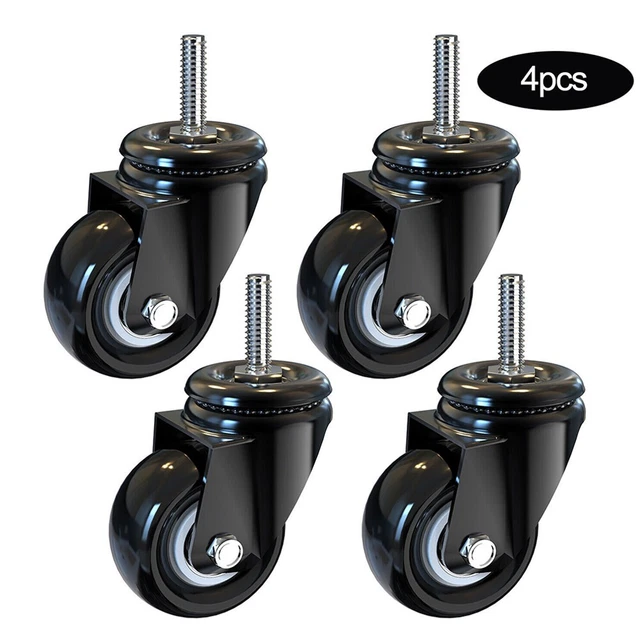 Furniture Home Casters Rubber Caster With Brake Swivel Wear Resistance
