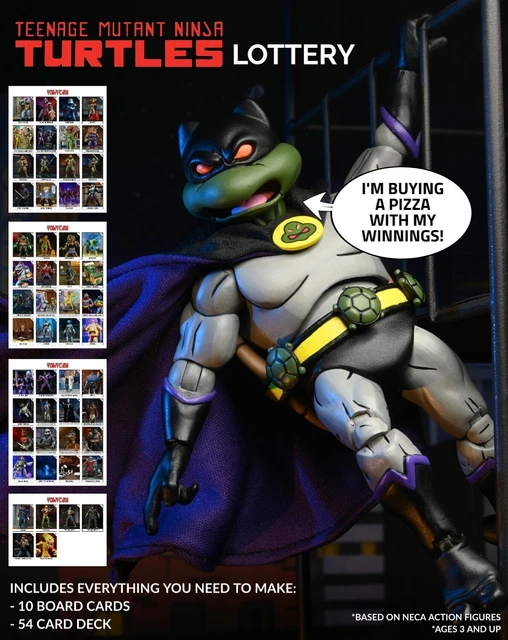 Teenage Mutant Ninja Turtles Lottery - Lotería TMNT - Basada en Figuras NECA