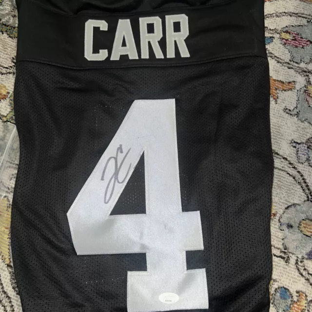 Derek Carr Signed Autographed Oakland/Las Vegas Raiders XL Jersey with COA