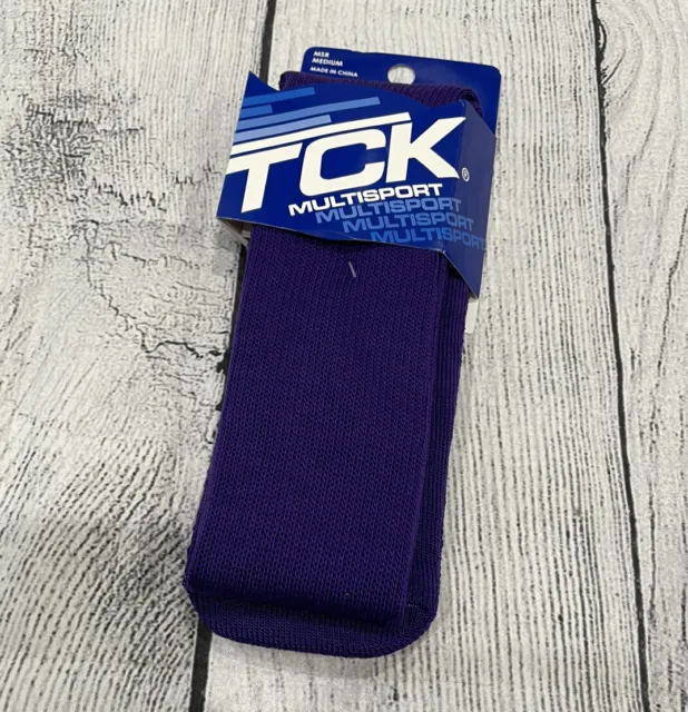 TCK MULTISPORT SOCKS Purple Polyester  M FOOTBALL SOCCER BASEBALL Q1