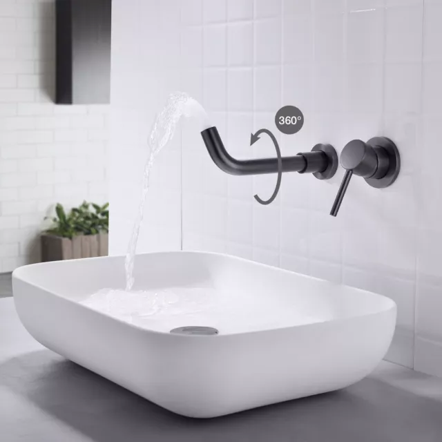 Bathroom Brass Basin Mixer Taps Swivel Spout Sink Faucet Brushed Gold,MetalGun