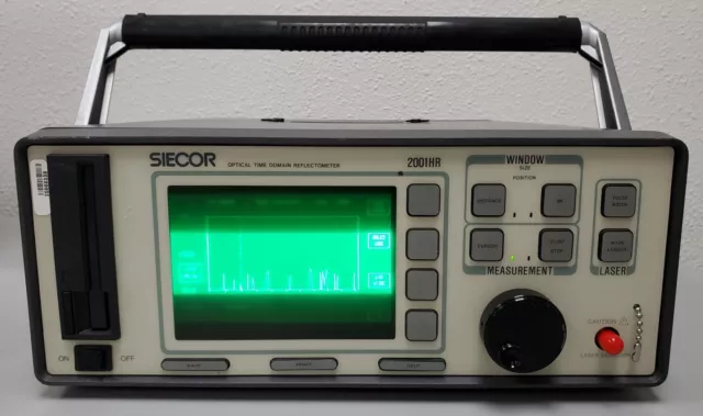 Siecor 2001HR Optical Time Domain Reflectometer 2001-DUALM-15 w/Printer OTDR